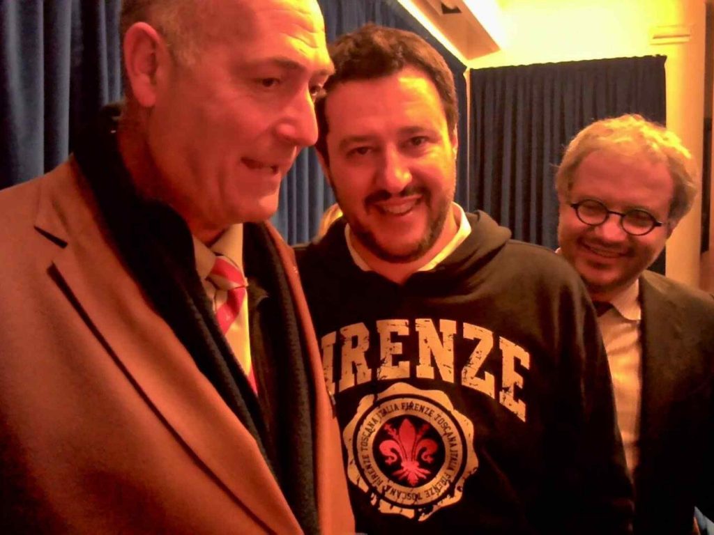 Roberto Biasci, Consigliere Regionale Toscana insieme a Matteo Salvini